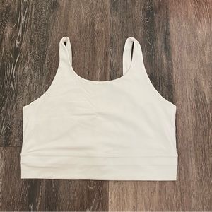 NIKE | White Yoga Cropped Tank Top Longline